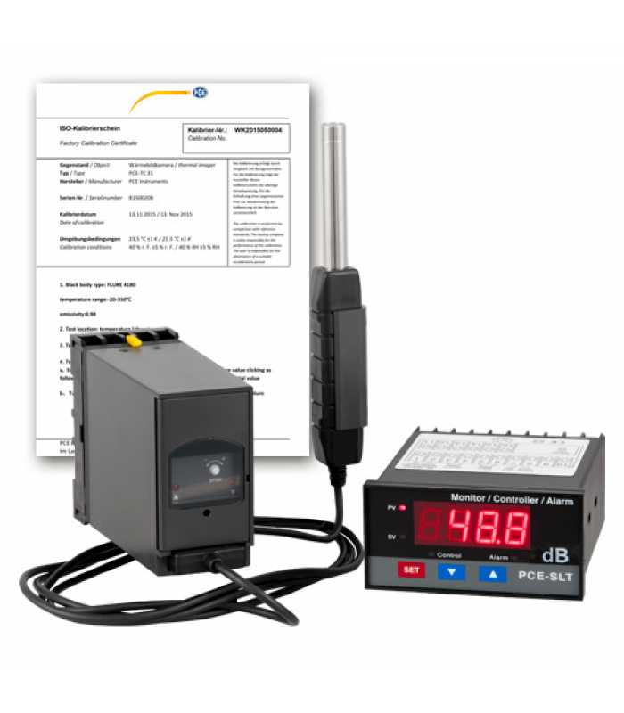 PCE Instruments SLT [SLT-ICA] Sound Level Meter w/ ISO Calibration Certificate